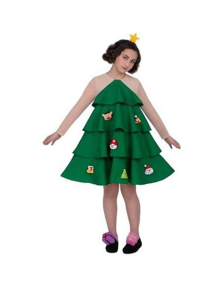 Costume for Children My Other Me Green Christmas Tree M 5-6 Years