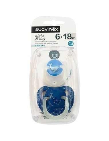 Pacifier Suavinex 6-18 Months Day/Night Anatomical teat (2 Units)