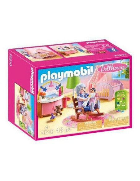 Playset Dollhouse Baby's Room Playmobil 70210 - Nursery (43 pcs)