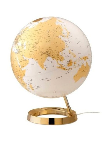 Globe with Light Atmosphere Ø 30 cm Golden Plastic