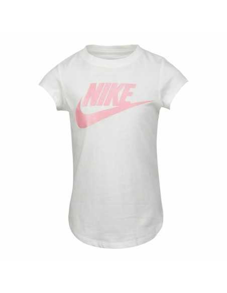 Maglia a Maniche Corte per Bambini Nike Futura SS Bianco