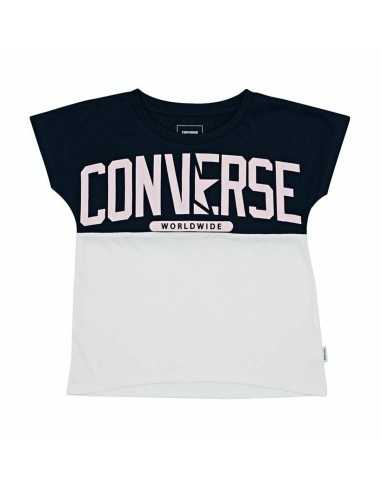 Maglia a Maniche Corte per Bambini Converse Worldwide Blu scuro