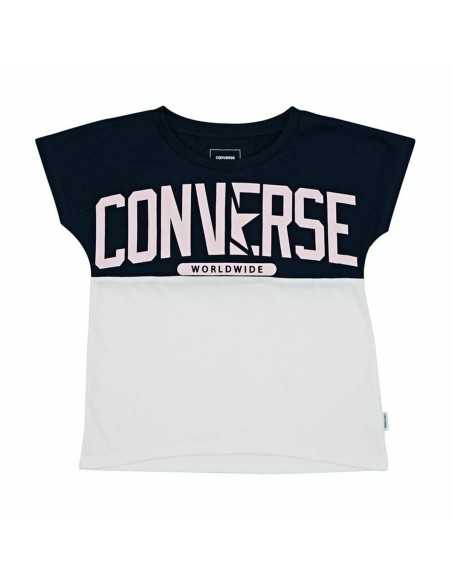 T shirt à manches courtes Enfant Converse Worldwide Bleu foncé