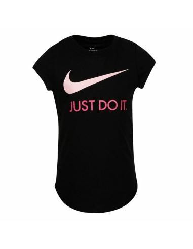 Maglia a Maniche Corte per Bambini Nike Swoosh JDI Nero