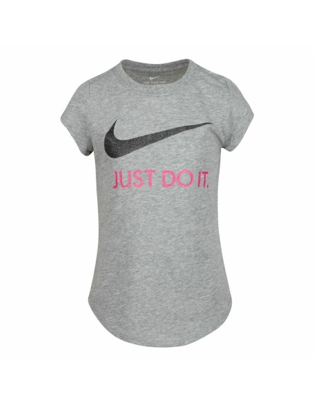 Child's Short Sleeve T-Shirt Nike Swoosh JDI Grey