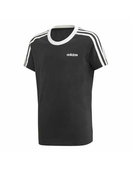 Kurzarm-T-Shirt für Kinder Adidas YG BF Tee Schwarz