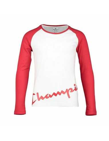 Maglia a Maniche Lunghe per Bambini Champion Bianco