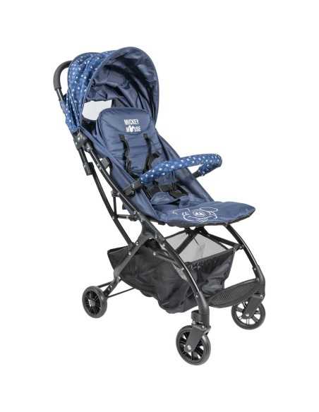 Passeggino per Bambini Mickey Mouse CZ10395 Azzurro Pieghevole