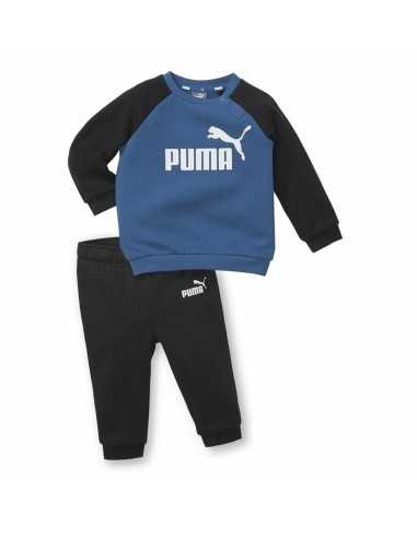 Kinder-Trainingsanzug Puma Minicats Essentials Raglan Schwarz Blau