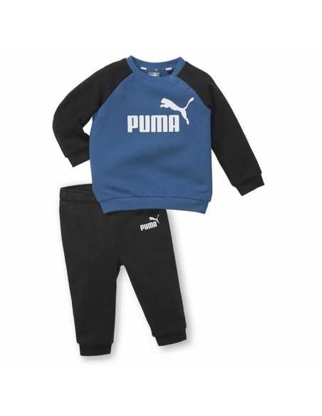 Kinder-Trainingsanzug Puma Minicats Essentials Raglan Schwarz Blau