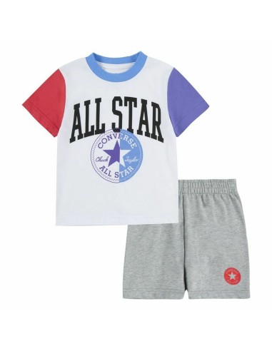 Completo Sportivo per Bambini Converse Blocked Bianco