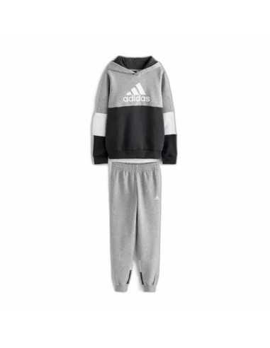 Children's Sports Outfit Adidas Colourblock Fleece Grey