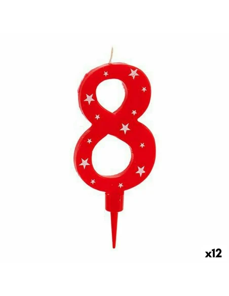 Candela Compleanno Numeri 8 (12 Unità)