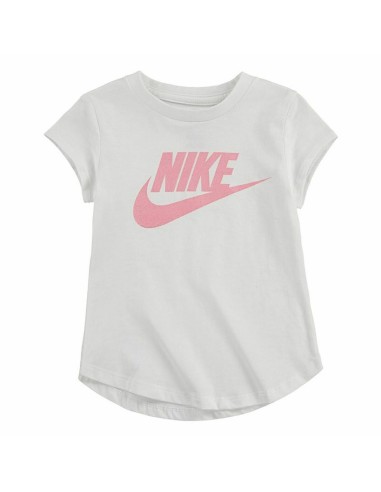 Maglia a Maniche Corte per Bambini Nike Futura SS Bianco