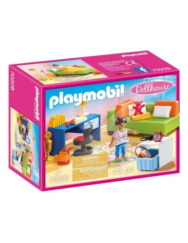 Playset Dollhouse Teenager's Room Playmobil 70209 (43 pcs)