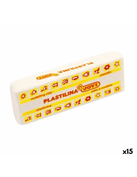 Barre di plastilina Jovi School 150 g Bianco (15 Pezzi)