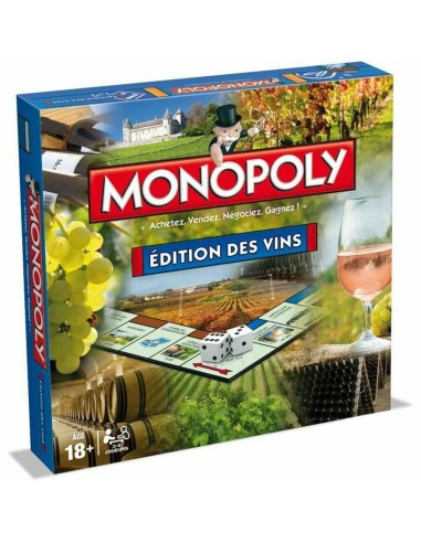 Gioco da Tavolo Winning Moves MONOPOLY Editions des vins (FR)