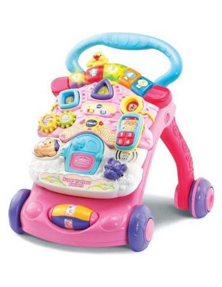 Tricycle Vtech Super Trotteur Parlant 2 En 1 Rose Rose