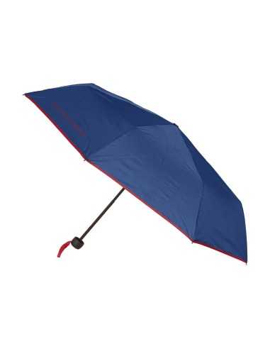 Foldable Umbrella Benetton Navy Blue (Ø 94 cm)