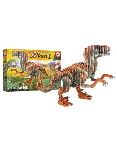 Puzzle 3D Educa Velociraptor 58 Pièces 3D