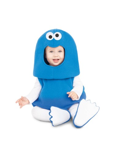 Déguisement pour Bébés My Other Me Cookie Monster Sesame Street Bleu (3 Pièces)