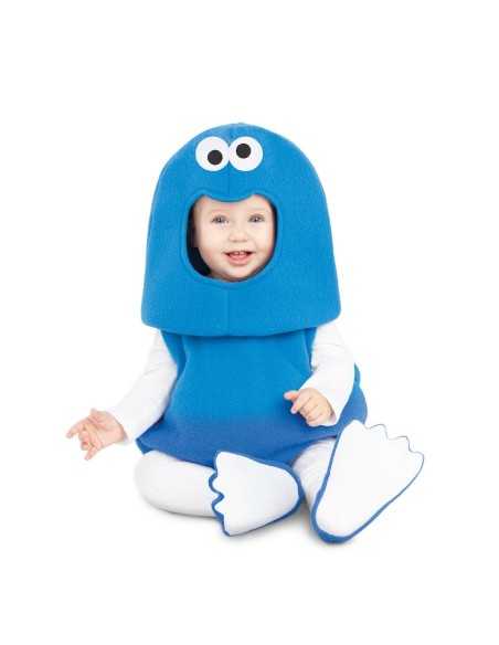 Costume per Neonati My Other Me Cookie Monster Sesame Street Azzurro (3 Pezzi)