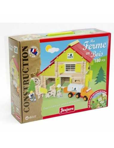 Playset Jeujura My Wooden Farm 180 Pièces