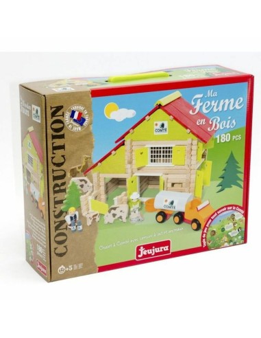 Playset Jeujura My Wooden Farm 180 Stücke