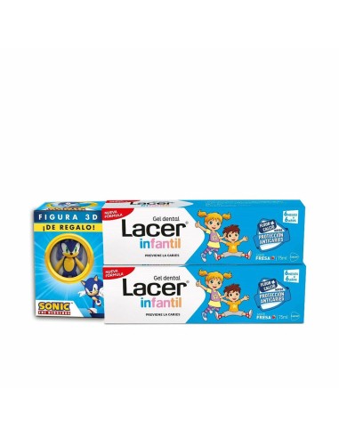 Dentifrice Lacer Infantil 75 ml Fraise 2 Unités