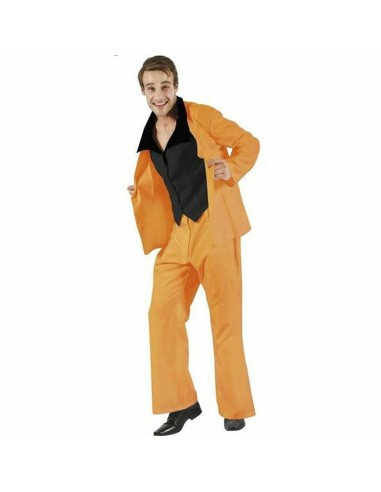 Costume for Adults 70s Orange Disco Music