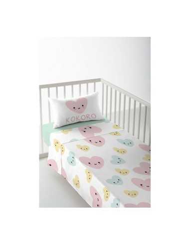 Cot Flat Sheet Cool Kids Kokoro 100 x 130 cm