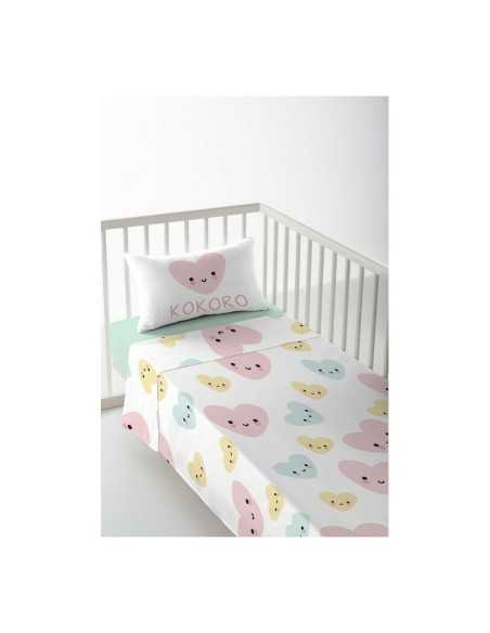 Cot Flat Sheet Cool Kids Kokoro 100 x 130 cm