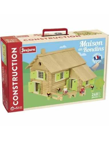 Playset Jeujura Log house 240 Pieces