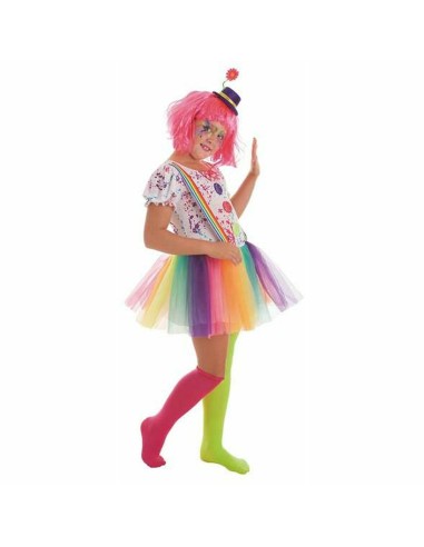 Costume per Bambini Pagliaccio Arcobaleno (2 Pezzi)