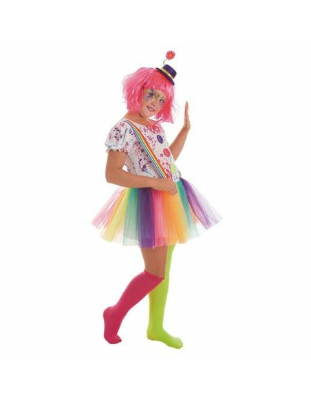 Costume for Children Male Clown Rainbow (2 Pieces)