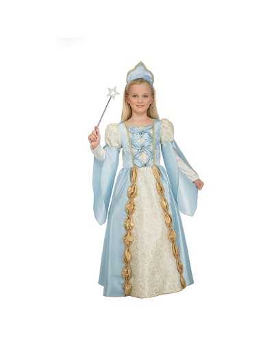 Costume per Bambini My Other Me 204113 Azzurro Regina 5-6 Anni