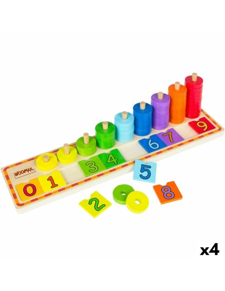 Spiel Kindererziehung Woomax Zahlen 56 Stücke 4 Stück 43 x 11 x 11 cm