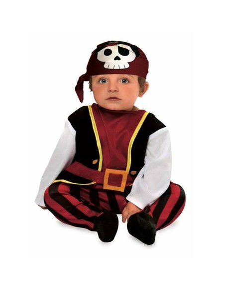 Costume per Neonati Pirata 0-6 Mesi Nero