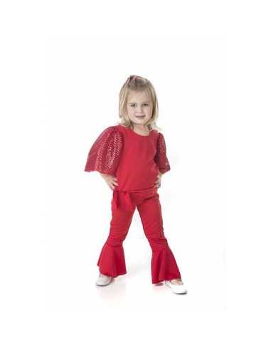 Costume per Bambini Carrá Rosso M 3-5 anni (2 Pezzi)