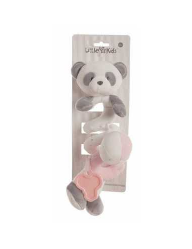 Spirale d'activités Ours Panda Rose 25 cm