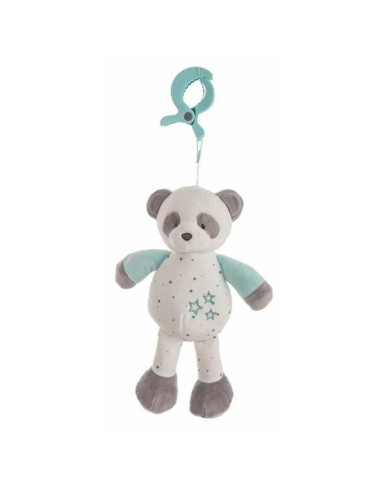 Peluche con Sonagli Panda Turchese 25cm