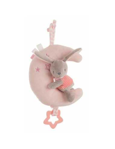 Jouet Peluche Moon Lapin Rose 25 cm