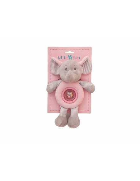 Rattle Cuddly Toy boli Pink 25cm