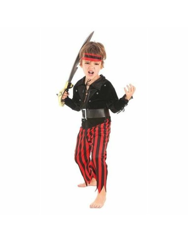 Costume per Bambini Rosso Pirata (4 Pezzi)