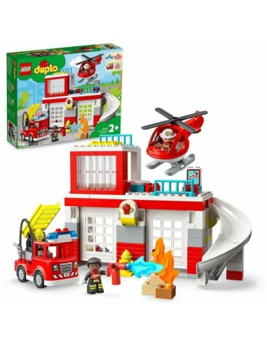 Playset Lego 10970 DUPLO Fire Station and Helicopter (117 Pieces)