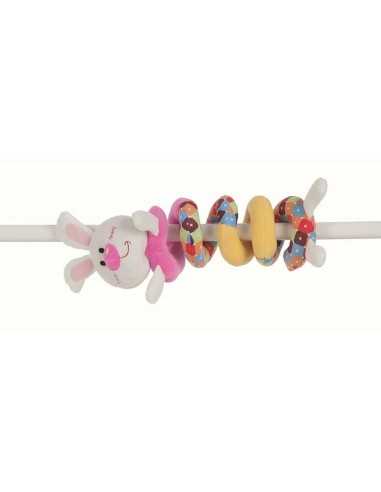 Fluffy toy Spiral 55 cm Rabbit Multicolour