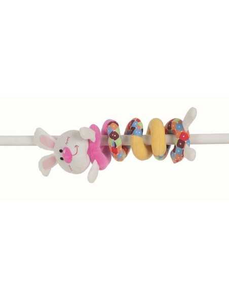 Fluffy toy Spiral 55 cm Rabbit Multicolour