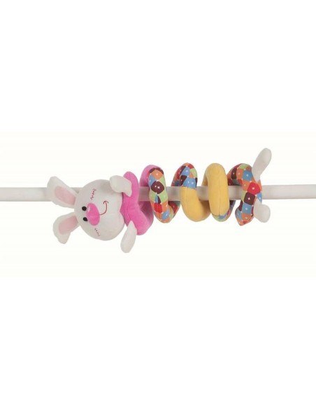 Jouet Peluche Spirale 55 cm Lapin Multicouleur