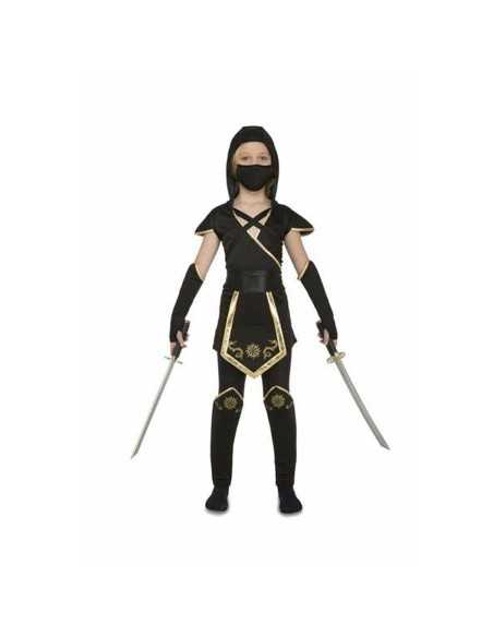 Costume for Children My Other Me Black Ninja 5-6 Years (5 Pieces)