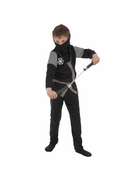 Costume for Children Ninja 3-6 years Black (4 Pieces)